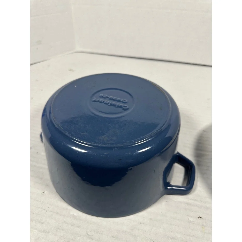 Cuisinart CI630-20 Navy Blue Enameled Cast‎ Iron 3 Qt Round Dutch Oven with Lid